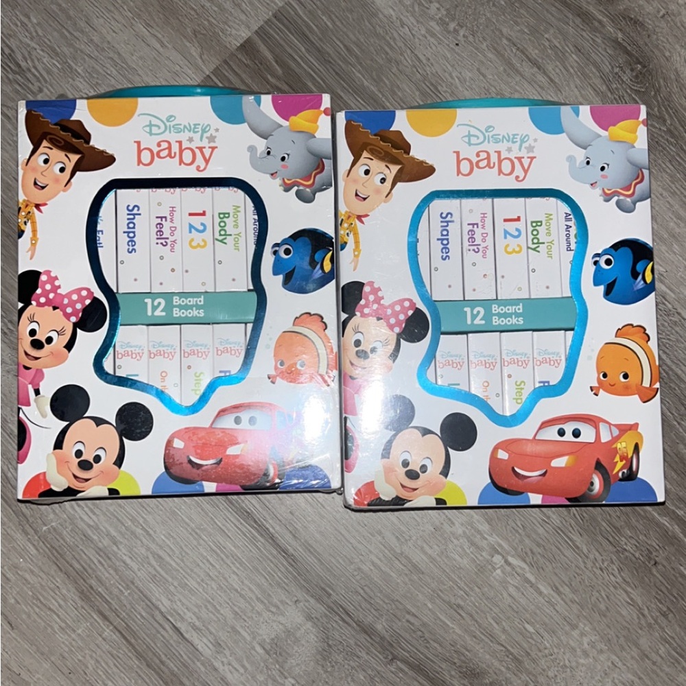 Disney Baby Board Books Set with Colorful Characters